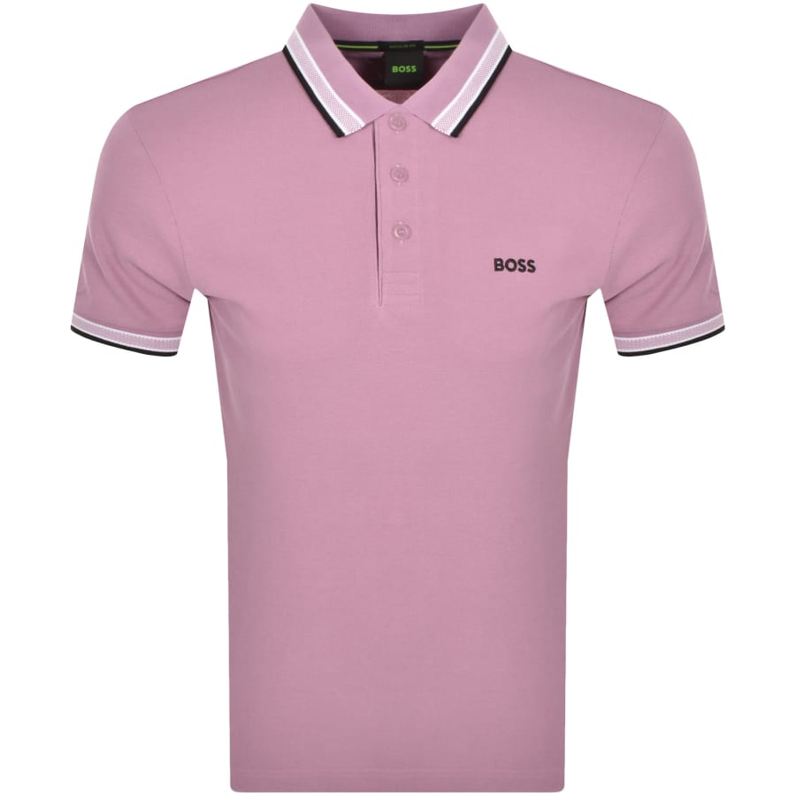 Purple hugo boss polo clearance